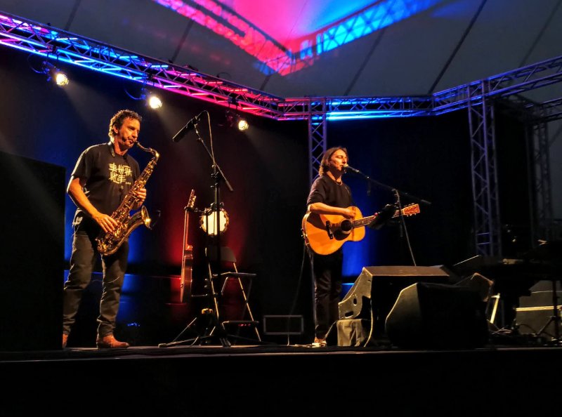 Roberto Petroli und Pippo Pollina in Bad Zwischenahn, 13. Juli 2021