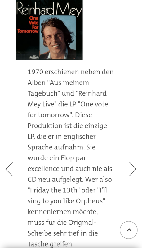 Es gab nur ein Album in englischer Sprache